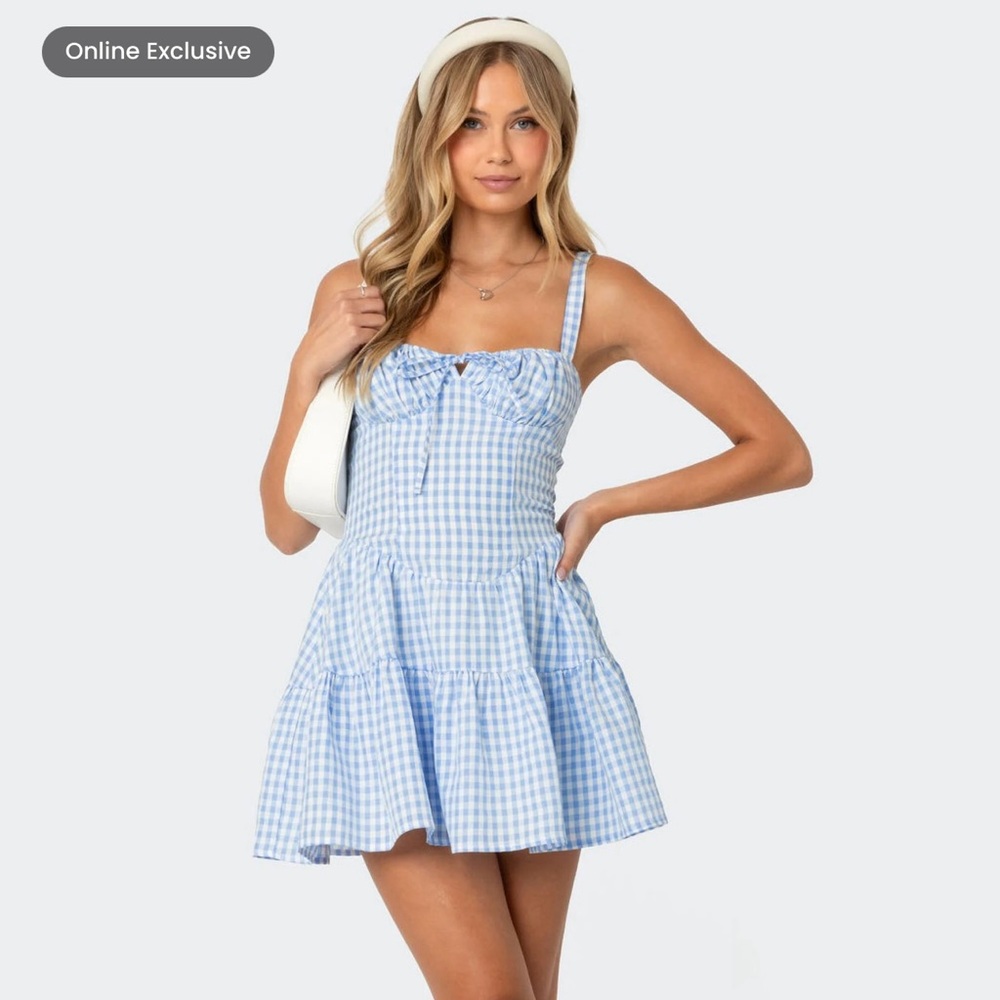 nwt edikted gingham dress